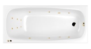 Гидромассажная ванна Whitecross Layla 0102.180080.100.LINE.GL 180x80см Line золото